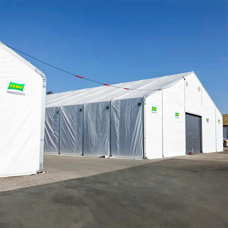 IFRC/ICRC/WFP/IOM Standard Fire-Retardant UV resistens 10x24m Tabernaculum Mobile Repono Unitates (MSU)