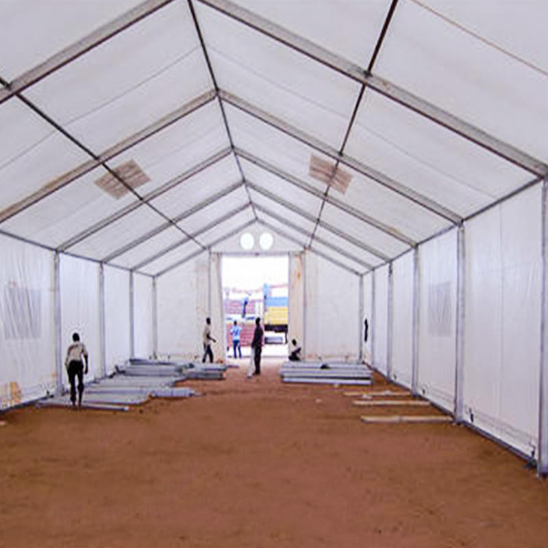 IFRC/ICRC/WFP/IOM Standard 10x32m Durabile flexibile at tabernaculum mobile PRAECLUSIO Unitates (MSU)