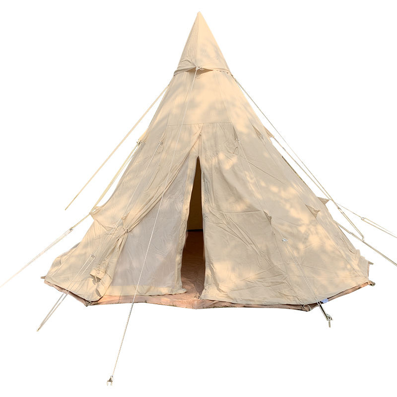 4 Meter Single Pole Tipi Family Camping Canvas Tentorium