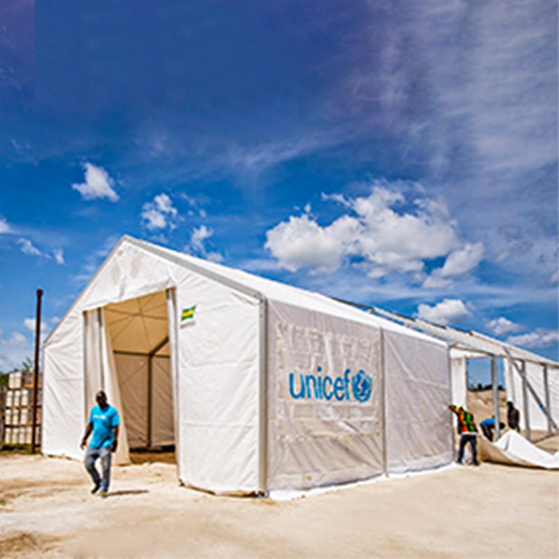 IFRC/ICRC/WFP/IOM Standard 6.5x8m Tentorium Portable Mobilis Repono Unitates (MSU)