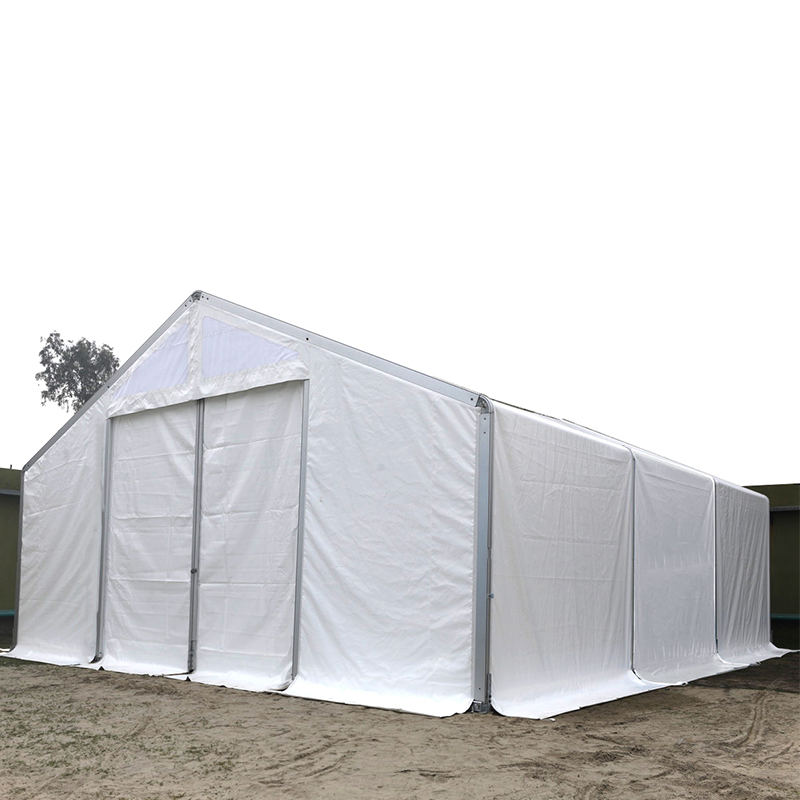 IFRC/ICRC/WFP/IOM Standard Fire-Retardant UV resistens 10x24m Tabernaculum Mobile Repono Unitates (MSU)