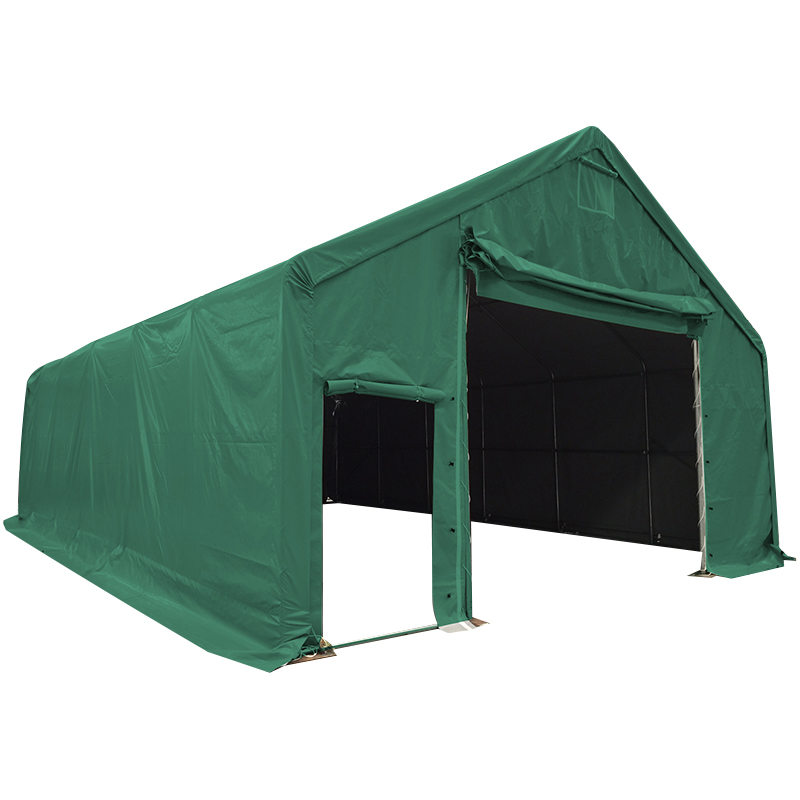 8X12m-3m PVC Warehouse Industrial Large Green PRAECLUSIO Tabernaculum