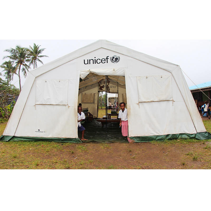 UNICEF Standard 42m² Multipurpose ignis retardant Huggy tabernaculum
