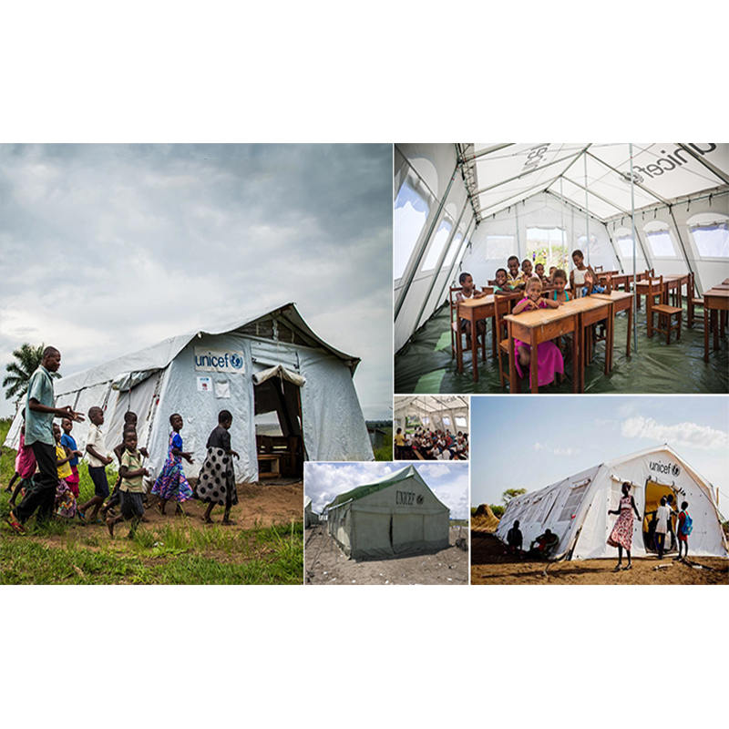 UNICEF Standard 24m² Multipurpose Tentorium Hub Tentorium cum bona evacuatione System