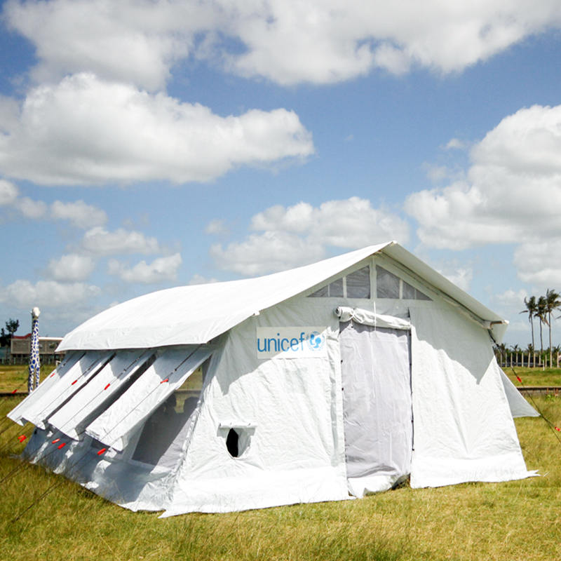 UNICEF Standard 42m Multipurpose Hub tabernaculum cum Integrated / umbram removeri Cover