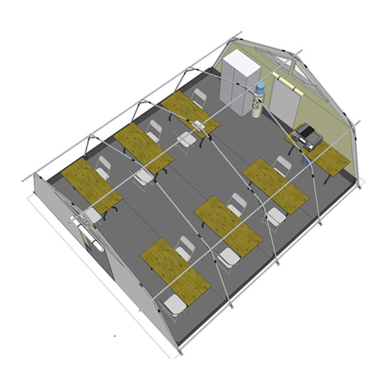 UNICEF Standard 42m Multipurpose Hub tabernaculum cum Integrated / umbram removeri Cover