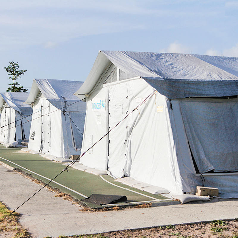 UNICEF Standard 72m² Multipurpose Hub Tentorium adhibetur pro repono, Hospitali, Dispensarium, Schola, Officium