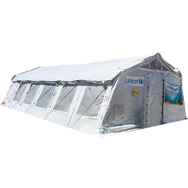UNICEF Standard 72m² Multipurpose Hub Tentorium adhibetur pro repono, Hospitali, Dispensarium, Schola, Officium