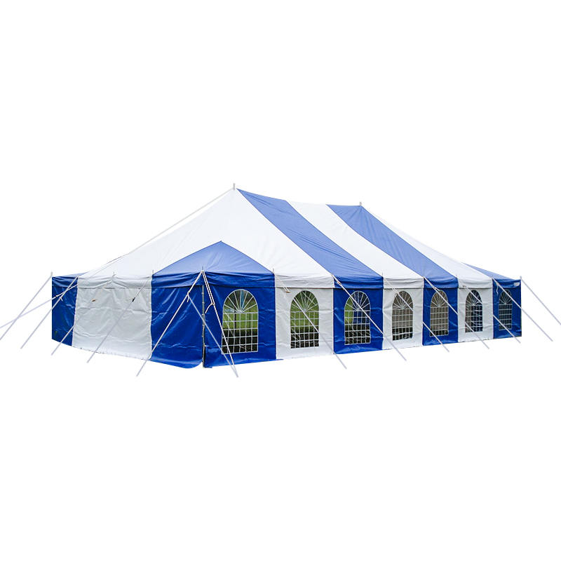 7X12m Traditional PVC Event Pole Tentorium cum Fenestra