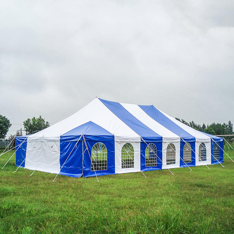 7X12m Traditional PVC Event Pole Tentorium cum Fenestra