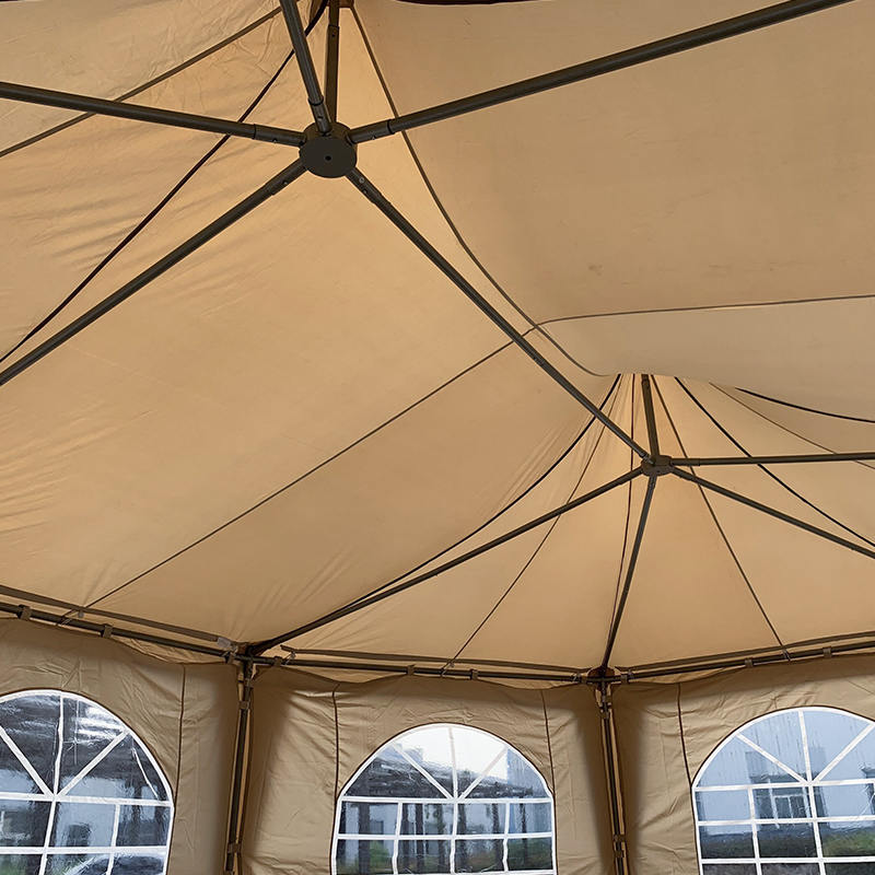 Traditional Octagonal Pagoda IMPERVIUS PVC Party Pavilion Gazebo Tentorium