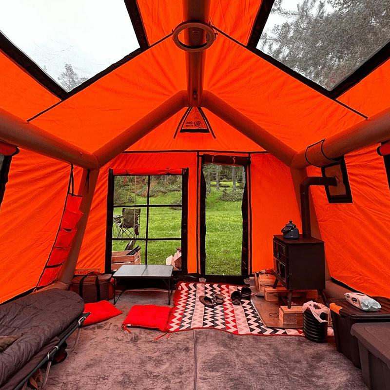 8-10 personam quattuor Season Glamor Fireproof et Anti-bacterial Inflatable Castra tentorium