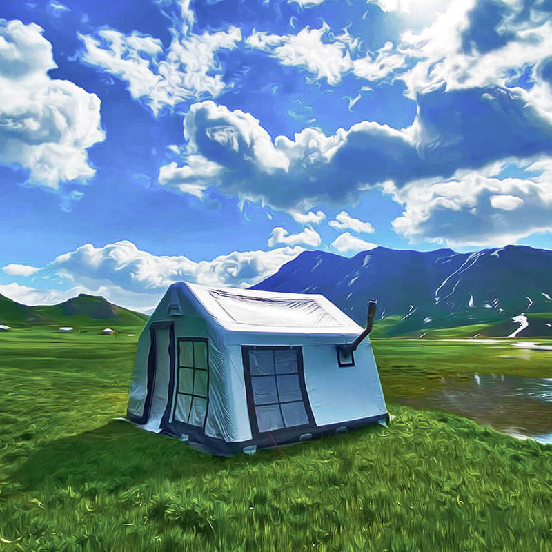 8-10 Persona Quatuor Temporum Panorama Inflatable Castra tentorium